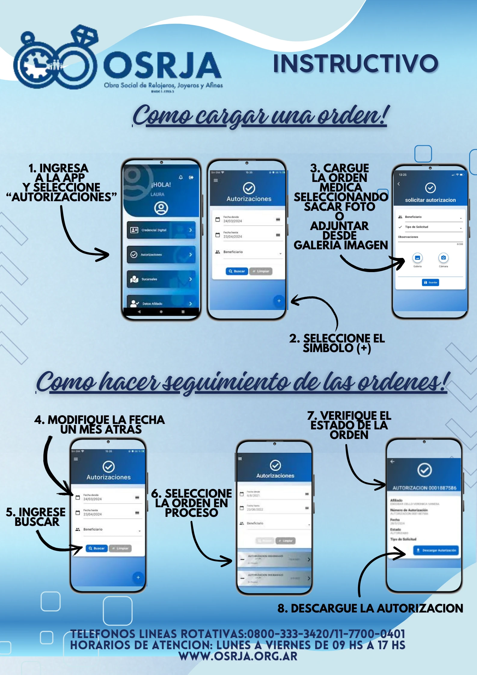 Imagen de instructivo Imagen de instructivo app